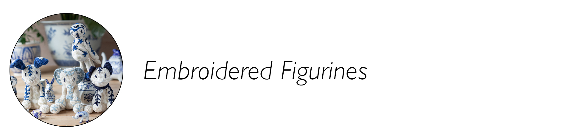 embroidered crochet figurines video tutorial
